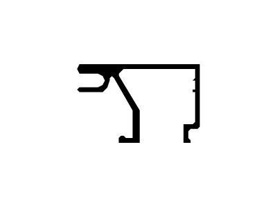 Contravidrio VS puerta de 44 mm
